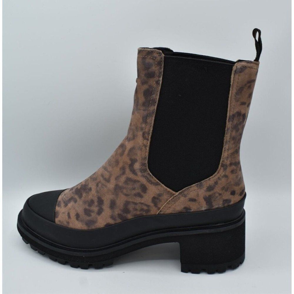 Timberland Womens Size 7 Kori Park 2.0 Brown Nubuck Leopard Print Chelsea Boots - Picture 7 of 12